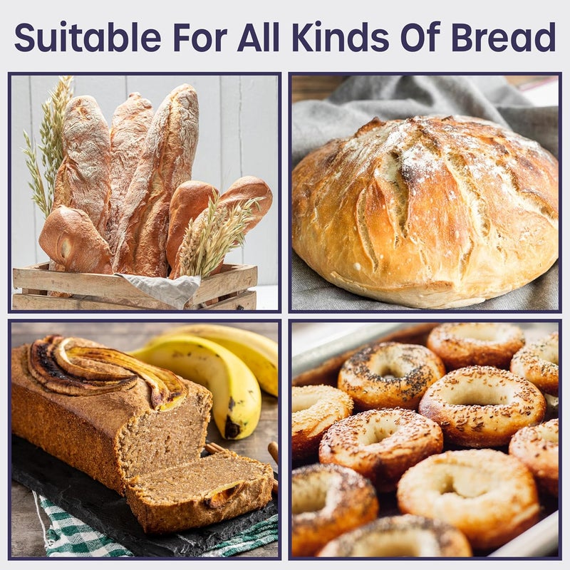 volila Reusable Plastic Bread Bags - 300 Pack Clear Loaf Bags for Homemade Bread - Perfect for Baked Goods Storage - Image 5